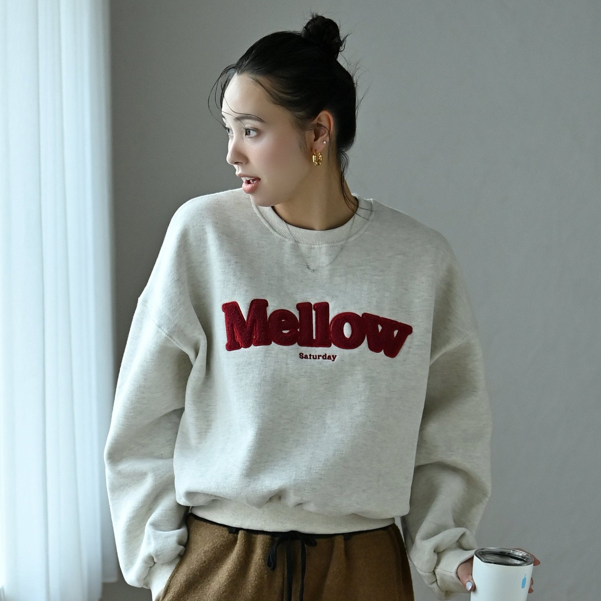 Mellowリラックス 裏起毛スウェット