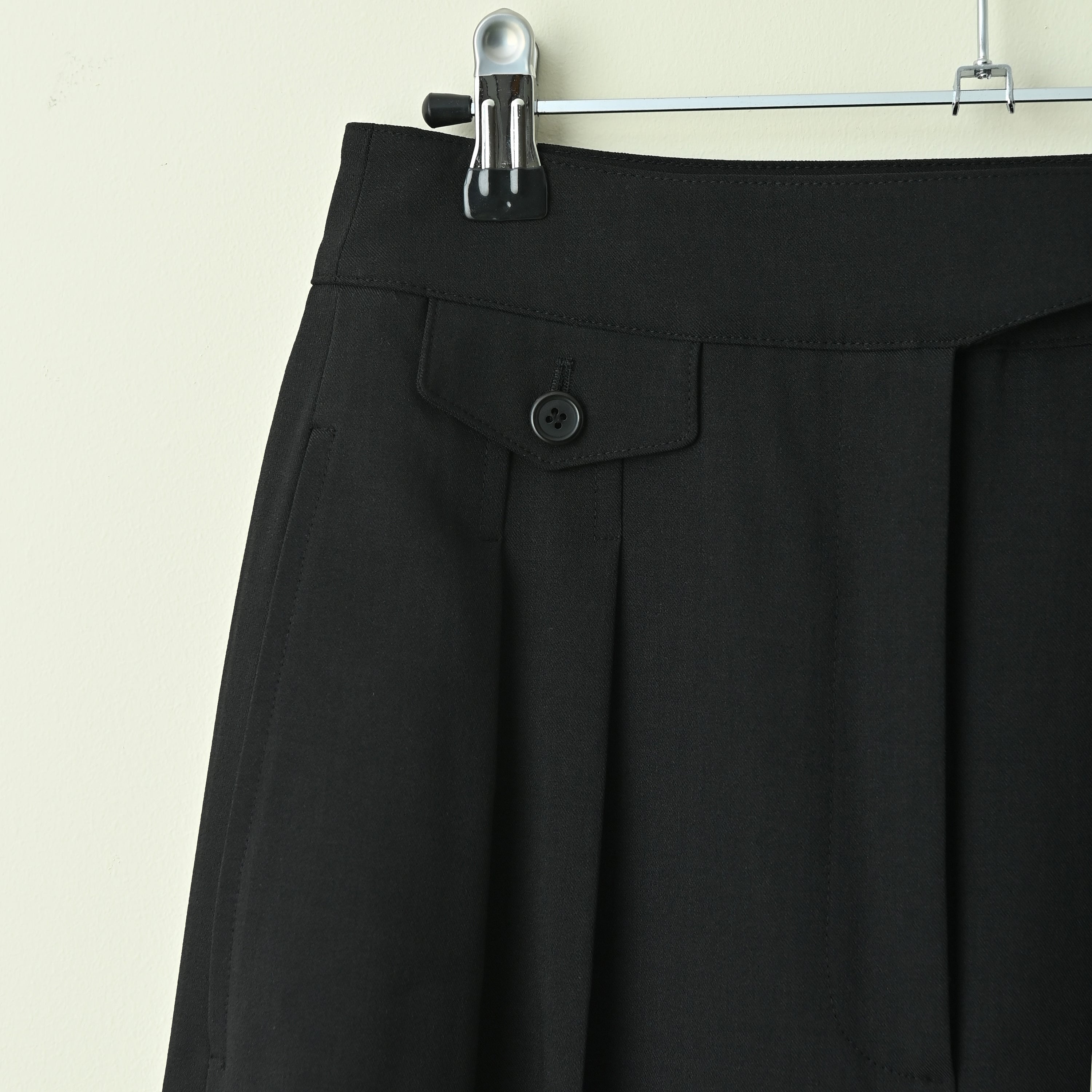 Detail Waist Straight Pants