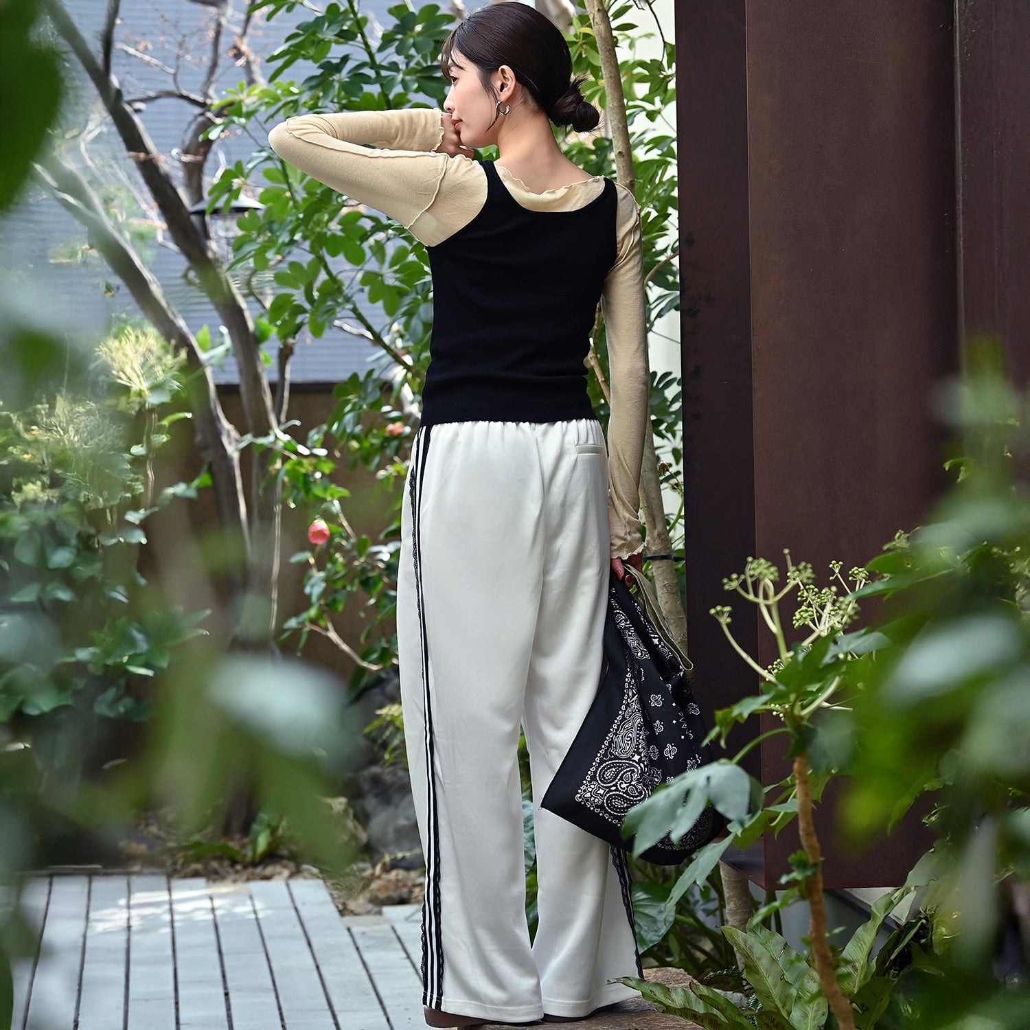 Lace Line 2way Pants