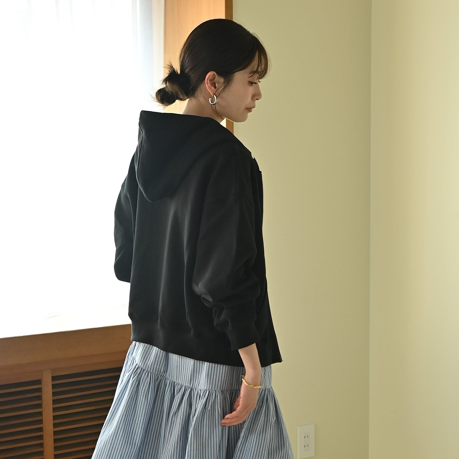 Race zip-up hoodie