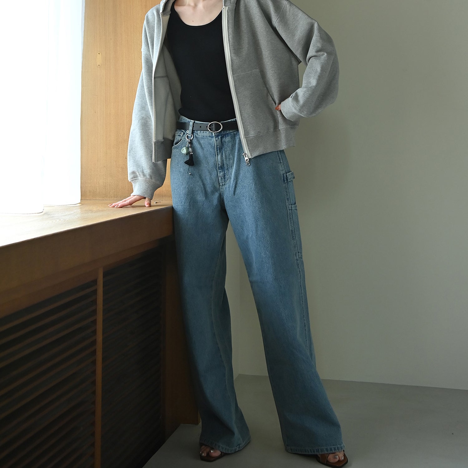 Indigo loose denim