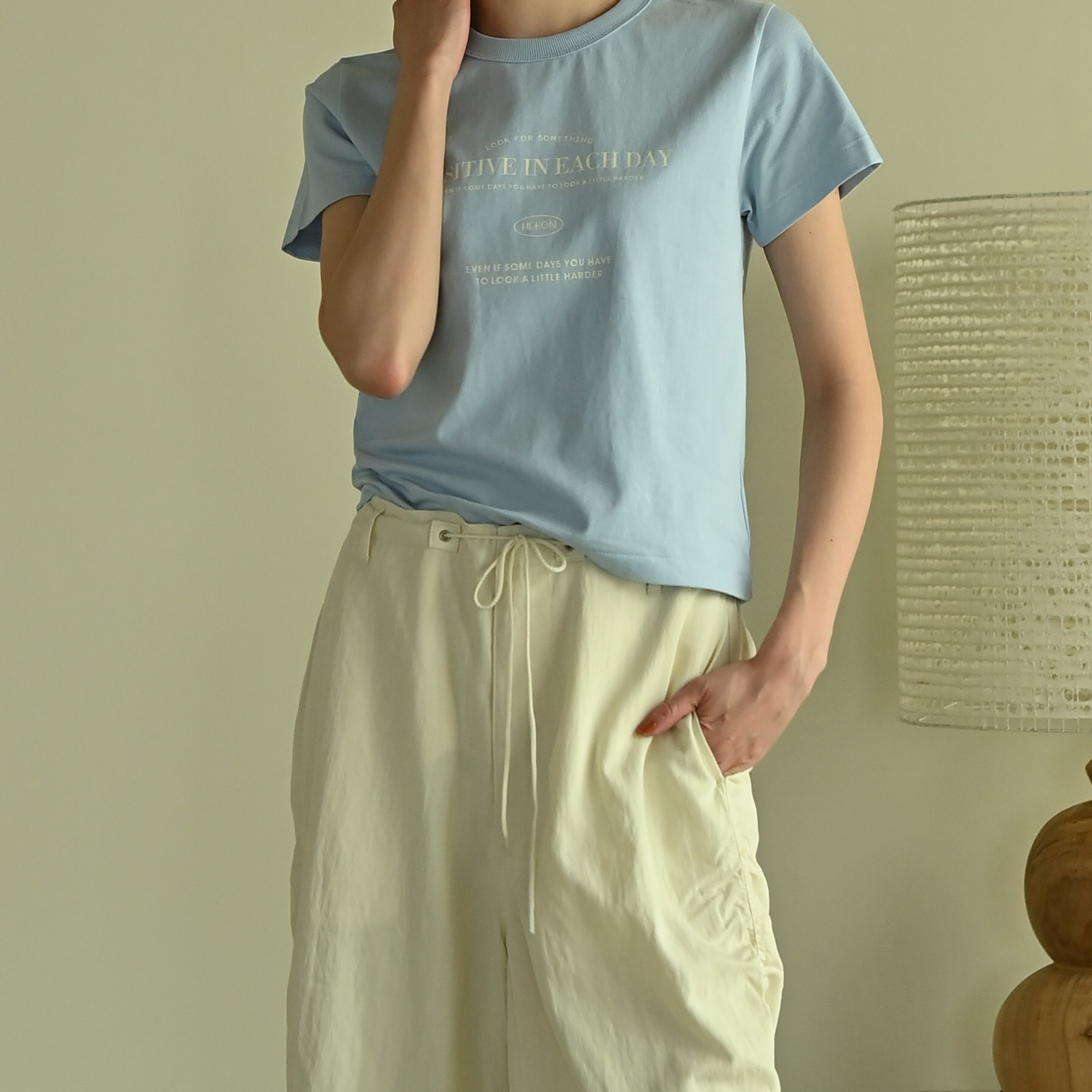 Positive Message Crop Tee
