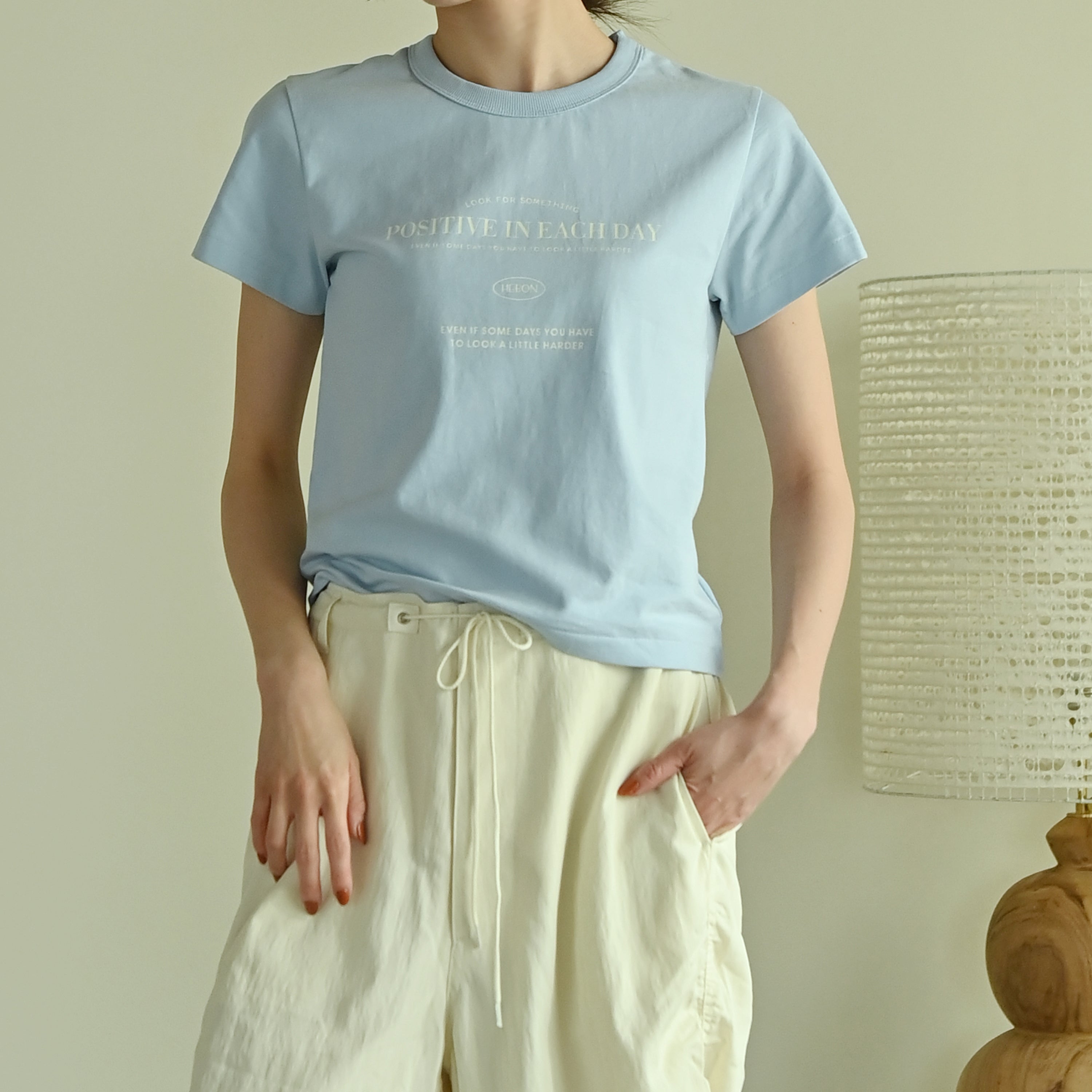 Positive Message Crop Tee