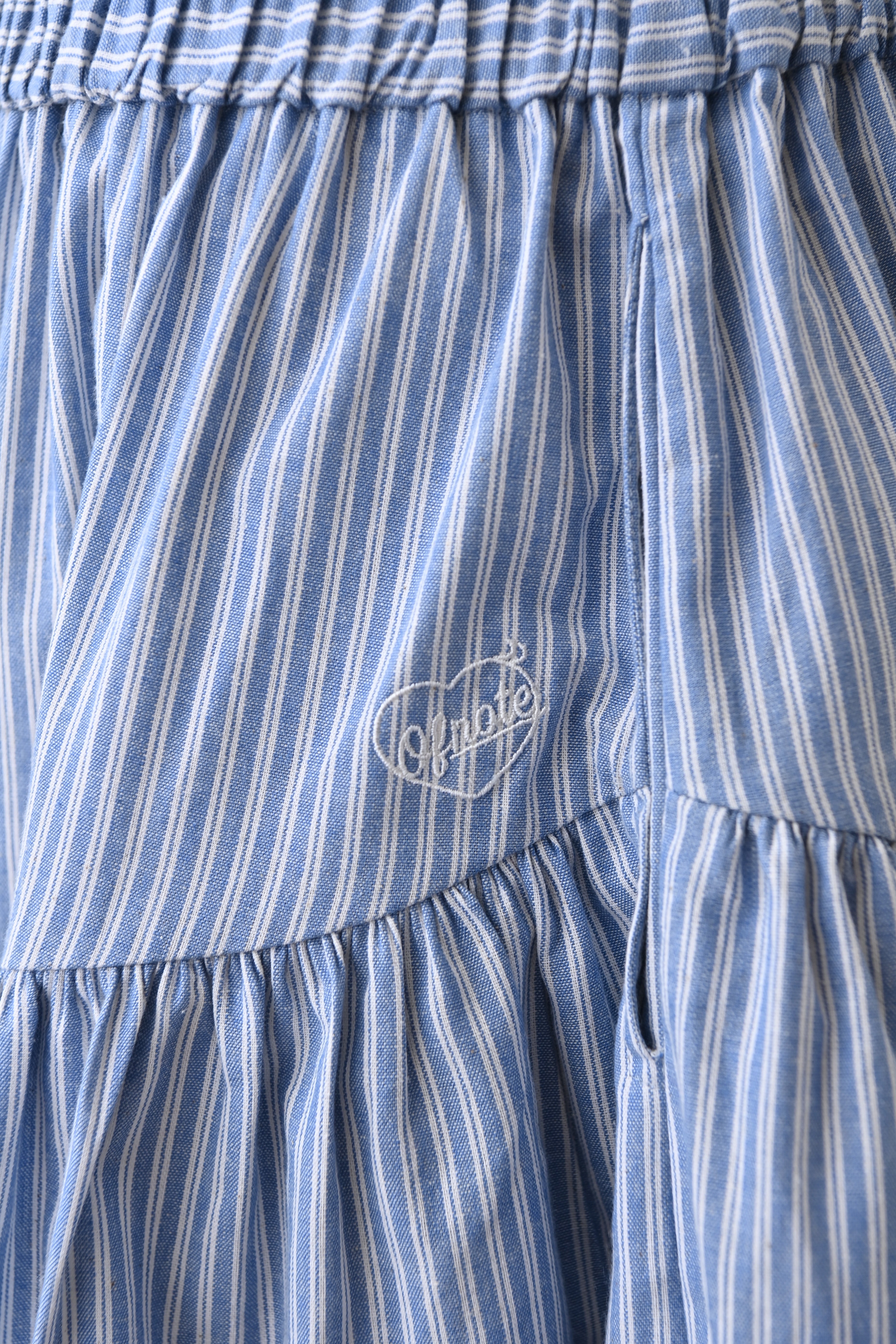 Shirring Tiered Banding Skirts