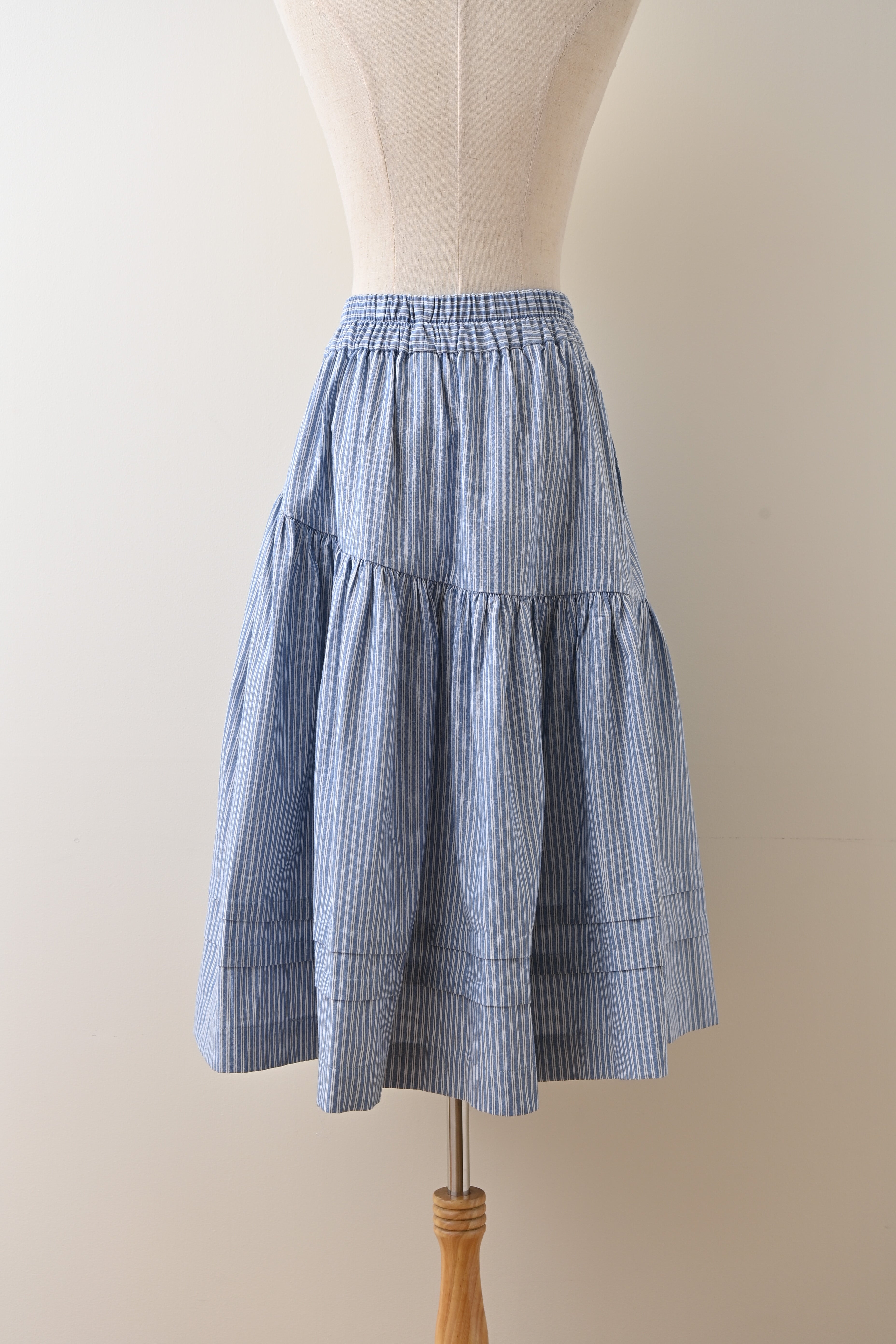 Shirring Tiered Banding Skirts